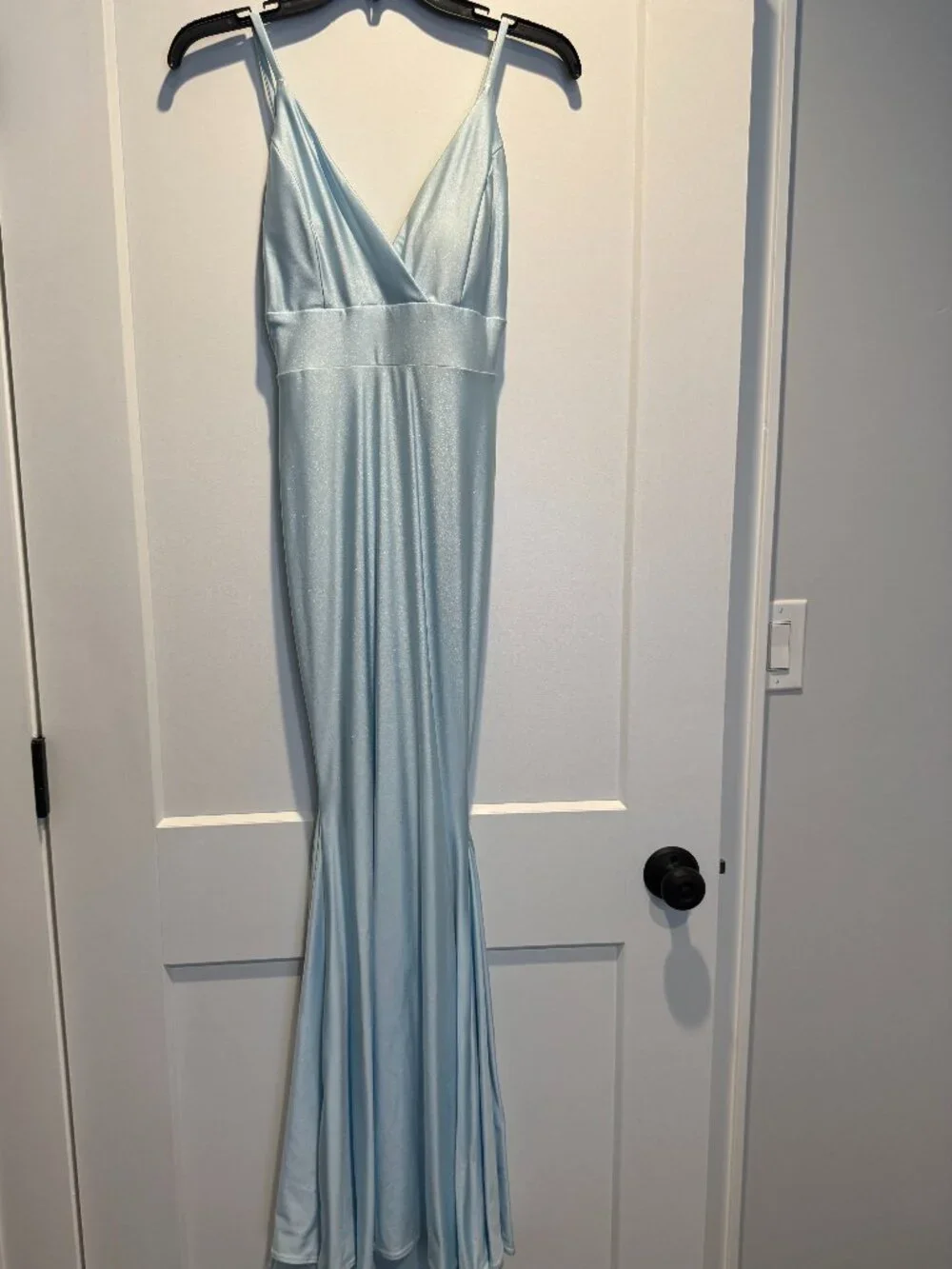 Long blue Prom dress - Picture 1 of 5